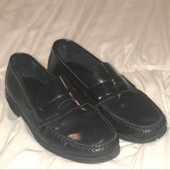 boys black loafers